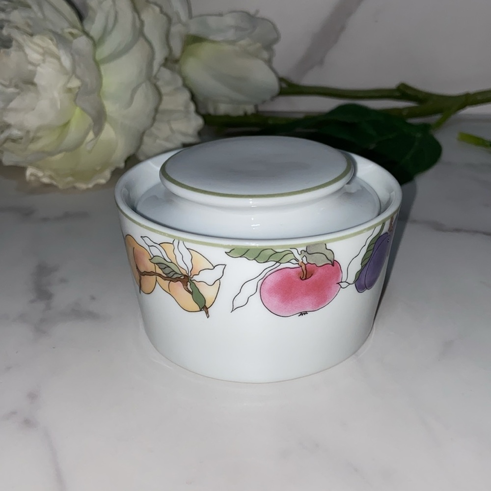 Rare Block Spal Portugal  FRUITS Sugar Bowl
